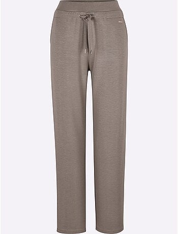 Pantalon à ceinture élastique interlock - taille courte - witt