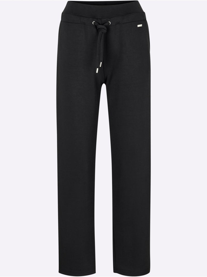 Pantalon à ceinture élastique interlock - taille standard - witt Noir - Kiabi
