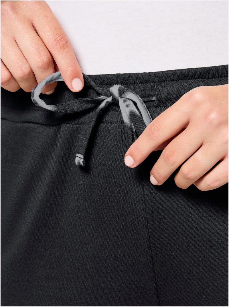 Pantalon à ceinture élastique interlock - taille standard - witt Noir - Kiabi