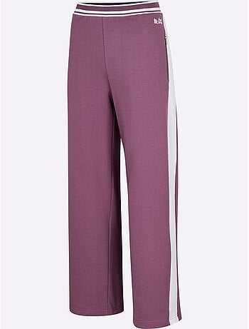 Pantalon à ceinture élastique matière sweat - taille courte - witt