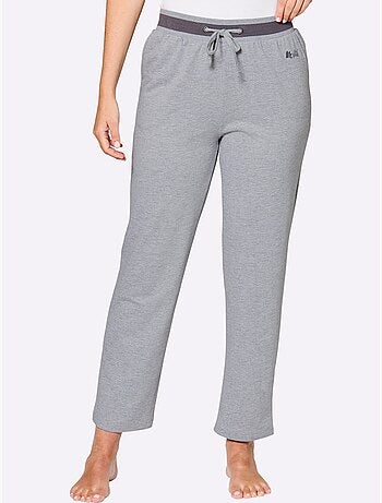 Pantalon à ceinture élastique matière sweat - taille courte - witt