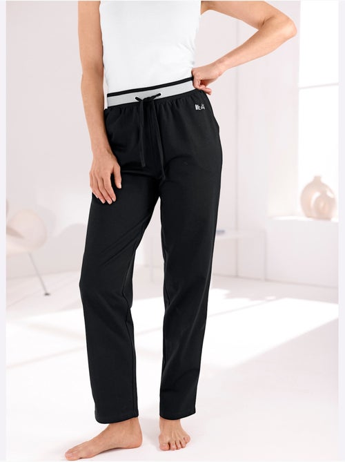 Pantalon à ceinture élastique matière sweat - taille courte - witt - Kiabi
