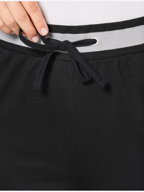 Pantalon à ceinture élastique matière sweat - taille courte - witt - Kiabi