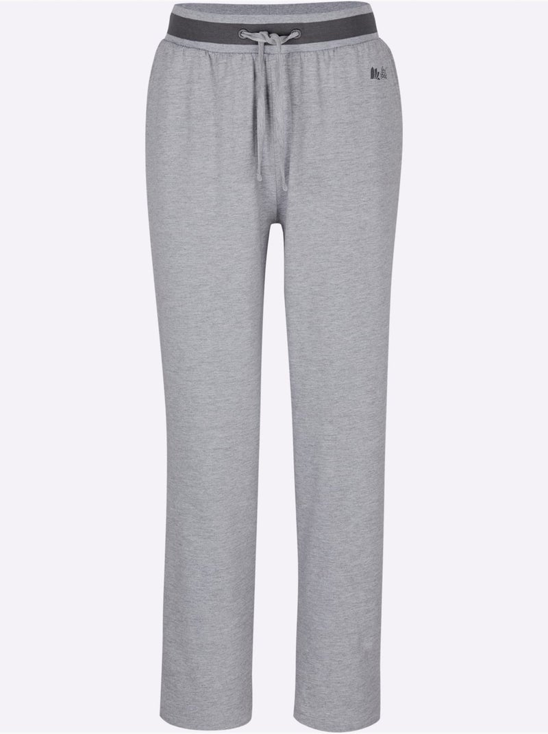 Pantalon à ceinture élastique matière sweat - taille standard - witt Noir Gris anthracite - Kiabi