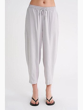 Pantalon à cordon de serrage coupe cigarette mixray