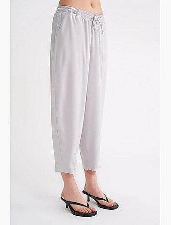 Pantalon à cordon de serrage coupe cigarette mixray