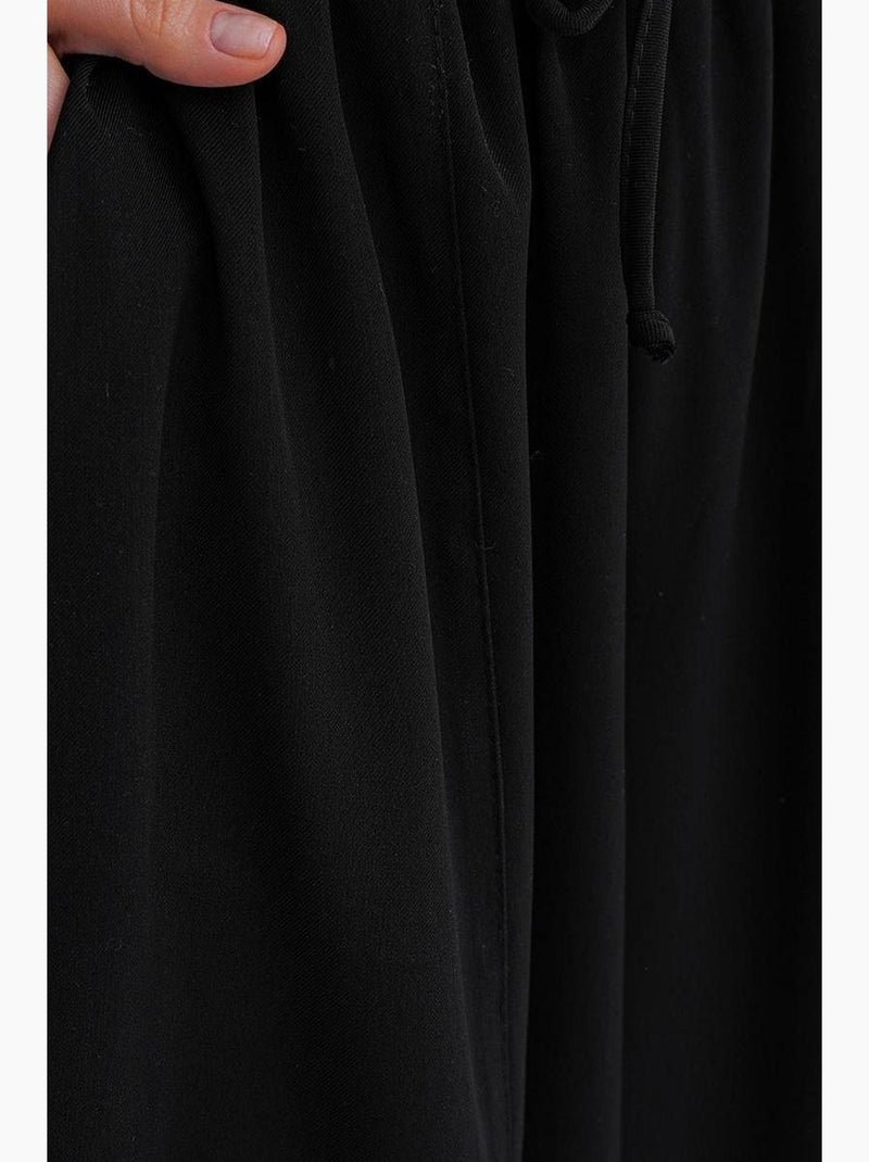 Pantalon à cordon de serrage coupe cigarette mixray Noir - Kiabi