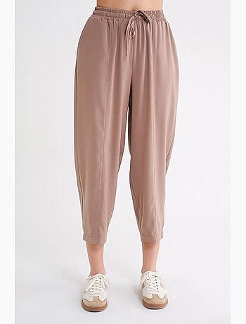 Pantalon à cordon de serrage coupe cigarette mixray