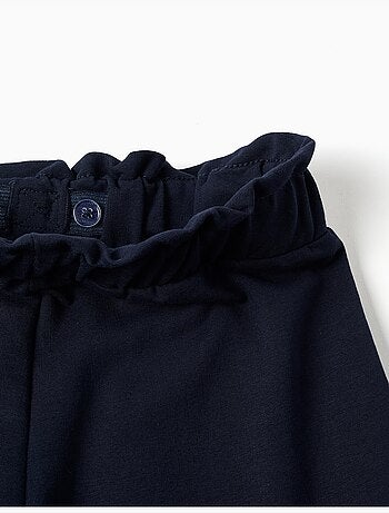 Pantalon à coupe droite avec nœud décoratif