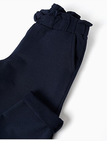 Pantalon à coupe droite avec nœud décoratif