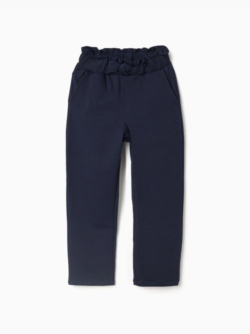 Pantalon à coupe droite avec nœud décoratif - Kiabi