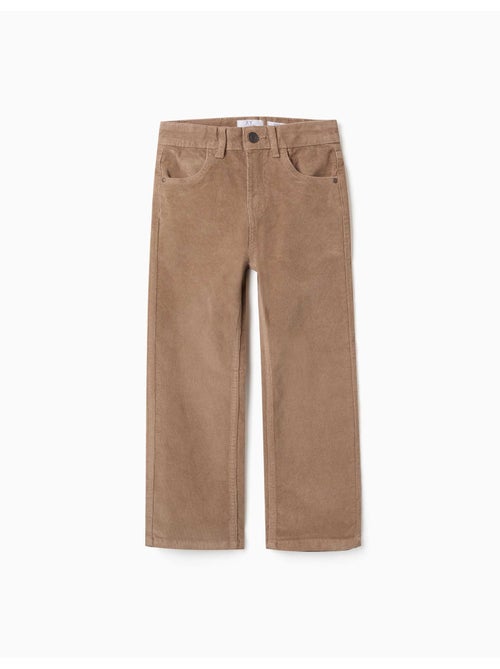 Pantalon à coupe droite en velours côtelé - Kiabi Pantalon à coupe droite en velours côtelé - Kiabi