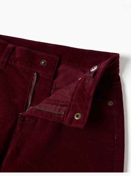 Pantalon à coupe droite en velours côtelé - Kiabi Pantalon à coupe droite en velours côtelé - Kiabi