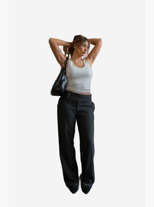 Pantalon à fines rayures jennifer hiccup - Kiabi