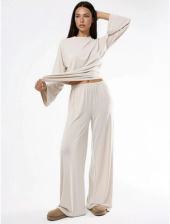 Pantalon à jambe droite à enfiler busem