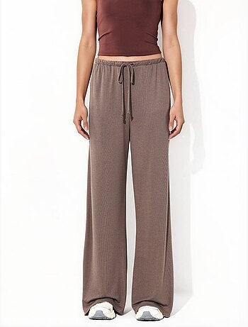 Pantalon à jambe large avec cordon de serrage busem