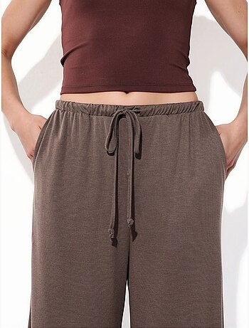 Pantalon à jambe large avec cordon de serrage busem