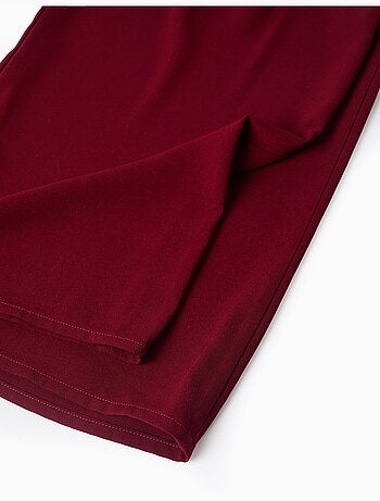 Pantalon à jambe large avec plis à l'avant