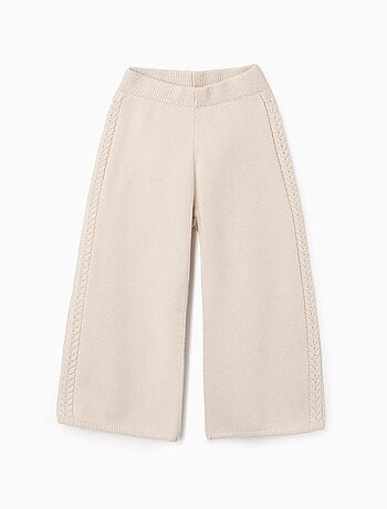 Pantalon à jambe large en maille B&S