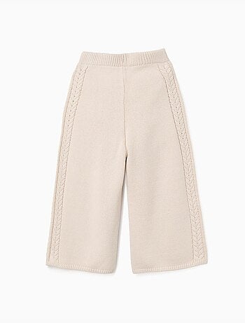 Pantalon à jambe large en maille B&S