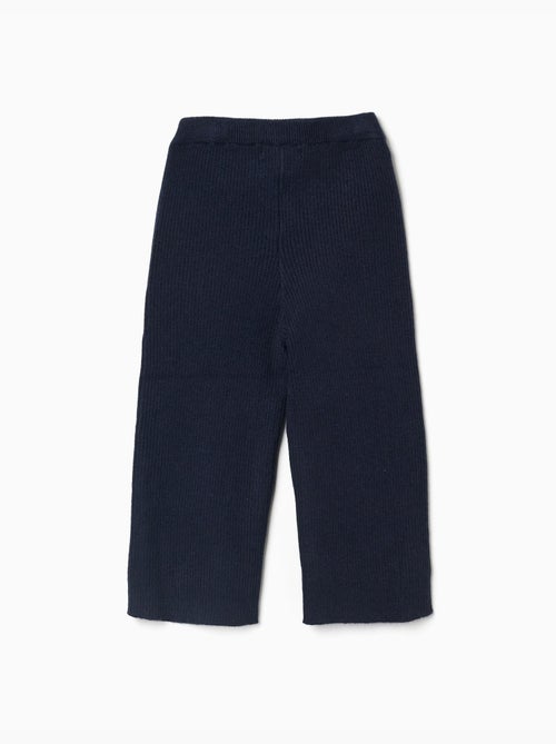 Pantalon à jambe large en maille côtelée - Kiabi Pantalon à jambe large en maille côtelée - Kiabi