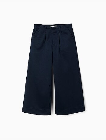 Pantalon à jambe large en maille interlock