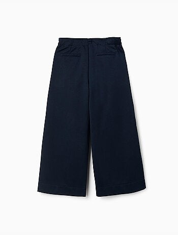 Pantalon à jambe large en maille interlock