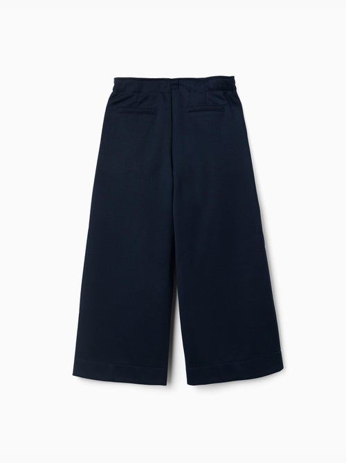 Pantalon à jambe large en maille interlock - Kiabi