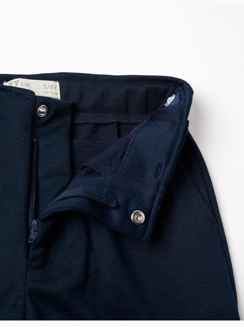 Pantalon à jambe large en maille interlock - Kiabi