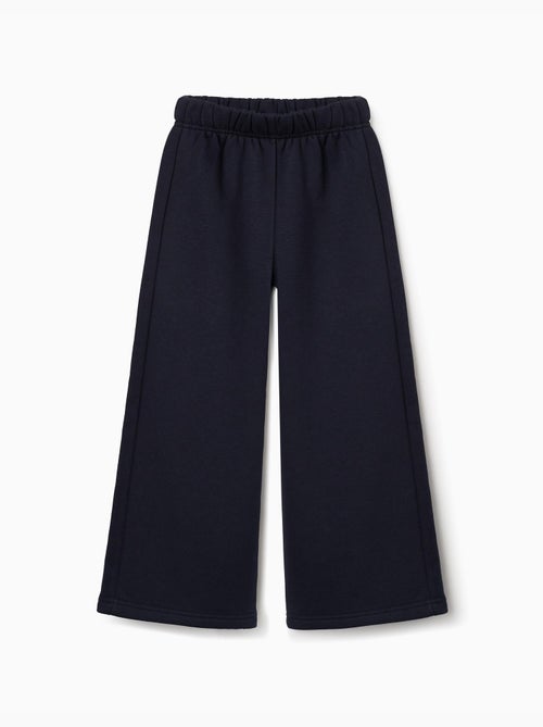 Pantalon à jambe large en molleton avec doublure en coton peigné - Kiabi
