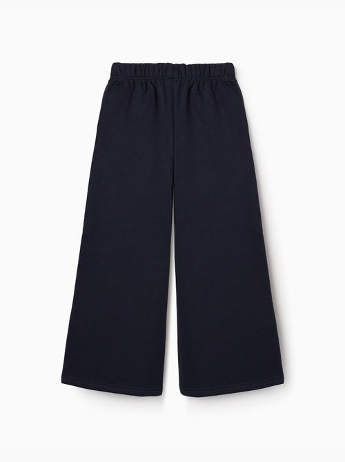 Pantalon à jambe large en molleton avec doublure en coton peigné - Kiabi