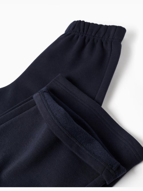 Pantalon à jambe large en molleton avec doublure en coton peigné - Kiabi