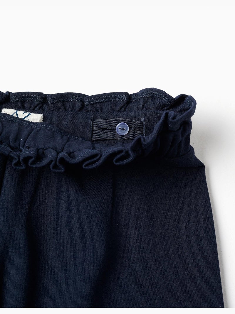 Pantalon à jambe large en ponte Roma Bleu foncé - Kiabi