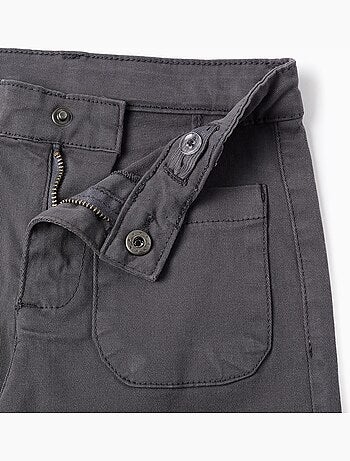 Pantalon à jambe large en sergé avec poches B&S