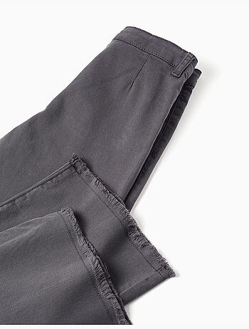 Pantalon à jambe large en sergé avec poches B&S