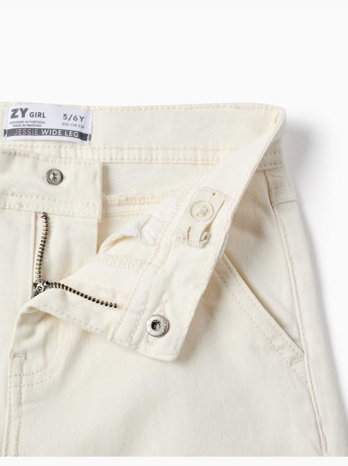Pantalon à jambe large en sergé avec quatre poches - Kiabi Pantalon à jambe large en sergé avec quatre poches - Kiabi