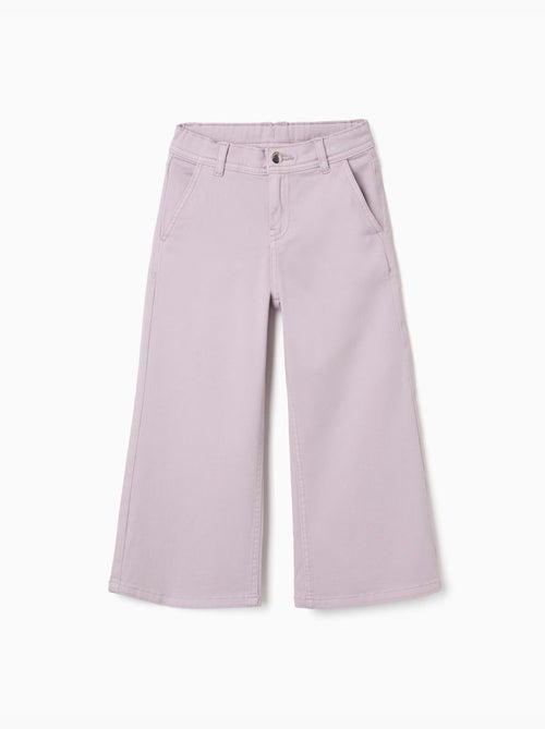 Pantalon à jambe large en sergé avec quatre poches - Kiabi Pantalon à jambe large en sergé avec quatre poches - Kiabi