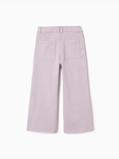 Pantalon à jambe large en sergé avec quatre poches - Kiabi Pantalon à jambe large en sergé avec quatre poches - Kiabi