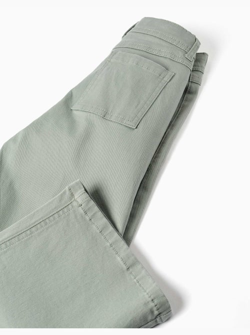 Pantalon à jambe large en sergé avec quatre poches - Kiabi Pantalon à jambe large en sergé avec quatre poches - Kiabi