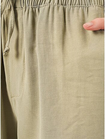 Pantalon à jambe large taille haute avec poche bdart