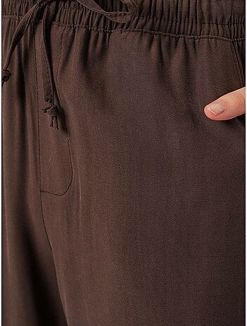 Pantalon à jambe large taille haute avec poche bdart