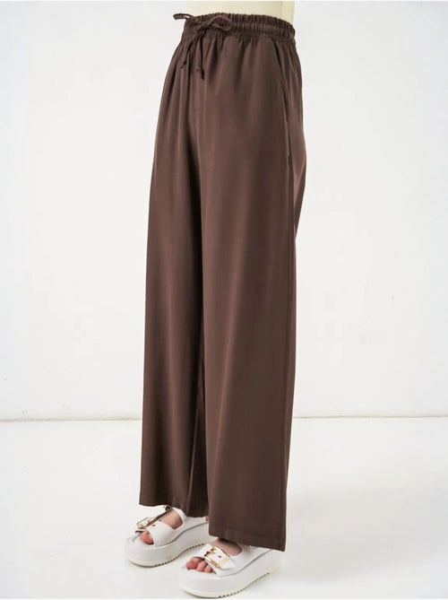 Pantalon à jambe large taille haute avec poche bdart - Kiabi Pantalon à jambe large taille haute avec poche bdart - Kiabi