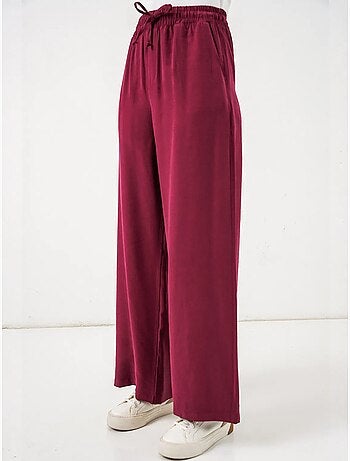 Pantalon à jambe large taille haute avec poche bdart