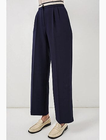 Pantalon à jambe large taille haute avec poches bdart