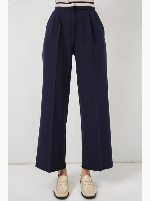 Pantalon à jambe large taille haute avec poches bdart - Kiabi