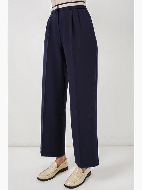 Pantalon à jambe large taille haute avec poches bdart - Kiabi