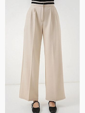 Pantalon à jambe large taille haute avec poches bdart