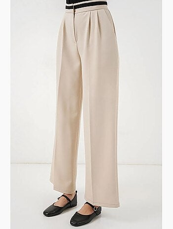 Pantalon à jambe large taille haute avec poches bdart