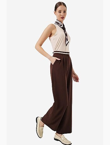 Pantalon à jambe large taille haute avec poches bdart