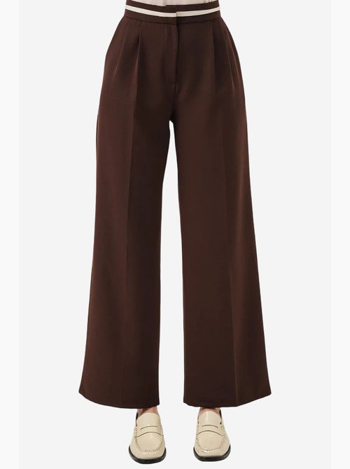 Pantalon à jambe large taille haute avec poches bdart - Kiabi